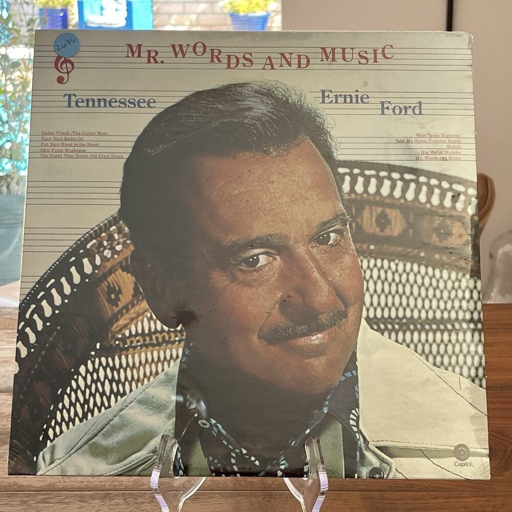 Tennessee Ernie Ford Mr. Words And Music Vinyl LP 1972 Capitol ST-11001